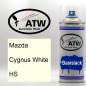 Preview: Mazda, Cygnus White, HS: 400ml Sprühdose, von ATW Autoteile West.